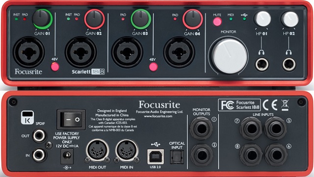 Аудиоинтерфейс Focusrite Scarlett 18i8 2