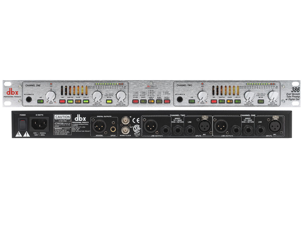 Ламповый предусилитель DBX 386