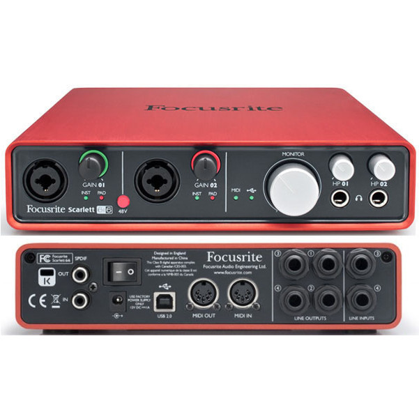 Аудіоінтерфейс Focusrite Scarlett 6i6