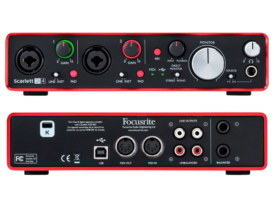 Аудиоинтерфейс Focusrite Scarlett 2i4 Gen.2 2