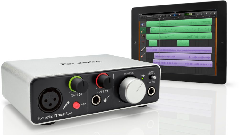 Аудиоинтерфейс Focusrite iTrack Solo (lightning cable)