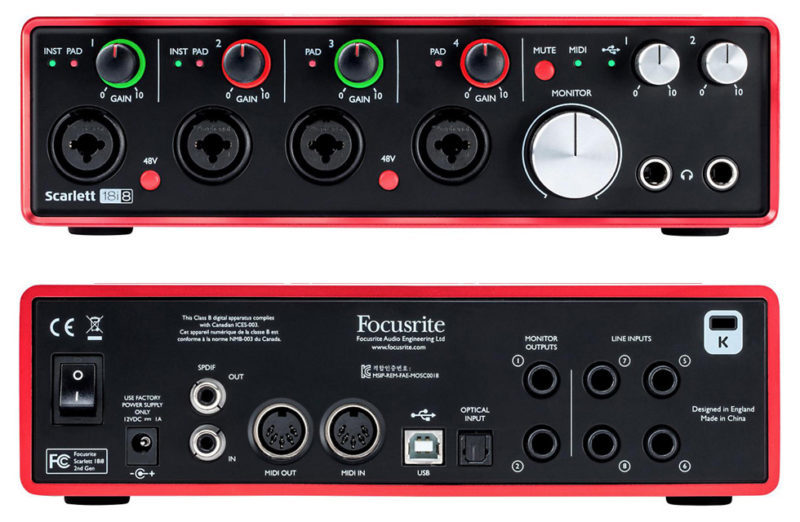 Аудиоинтерфейс Focusrite Scarlett 18i8 Gen. 2 2