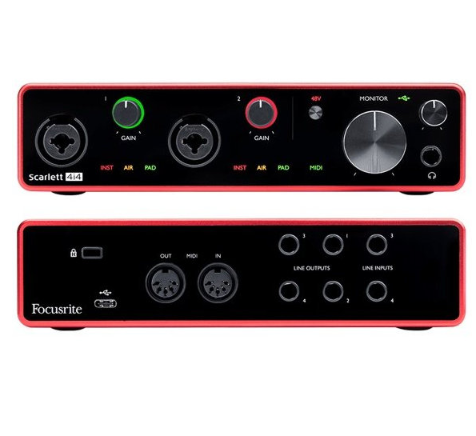Аудиоинтерфейс Focusrite Scarlett 4i4 3rd gen 2