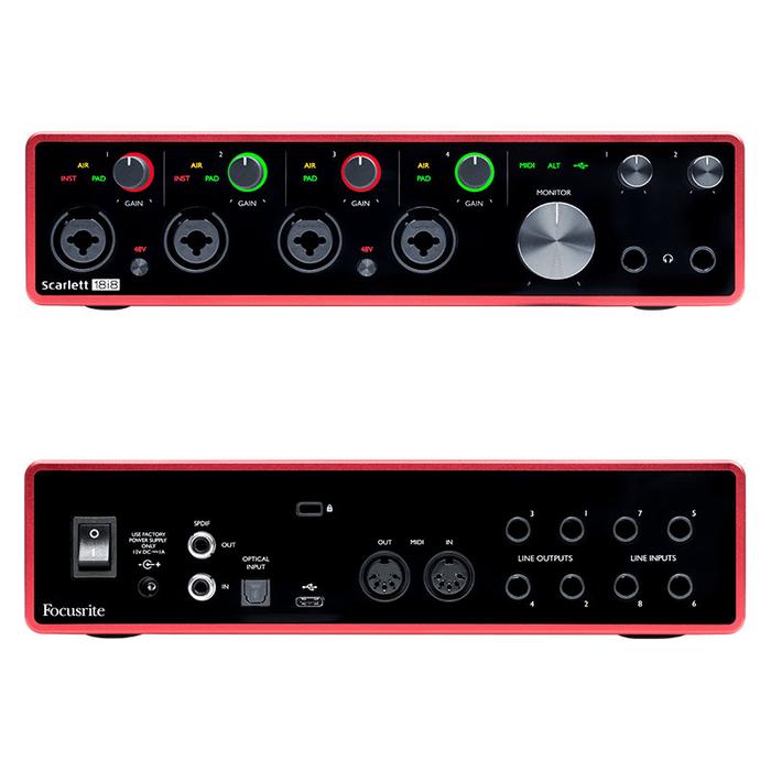 Аудиоинтерфейс Focusrite Scarlett 18i8 3rd Gen 2