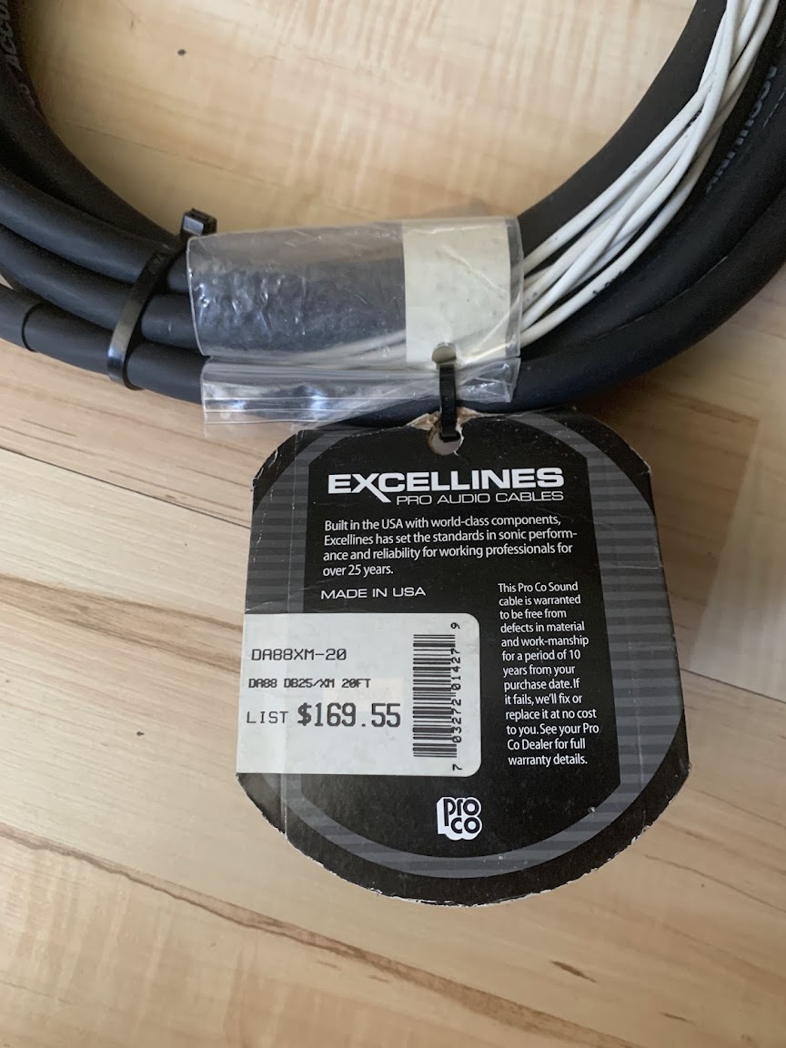 Кабель ProCo DB25 - 8 XLRm Cable 2