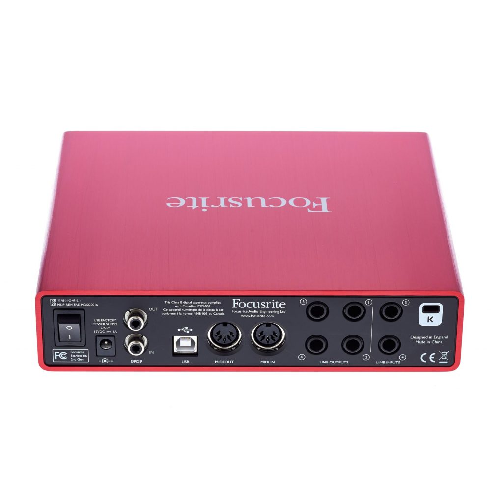 Аудиоинтерфейс Focusrite Scarlett 6i6 Gen. 2 2