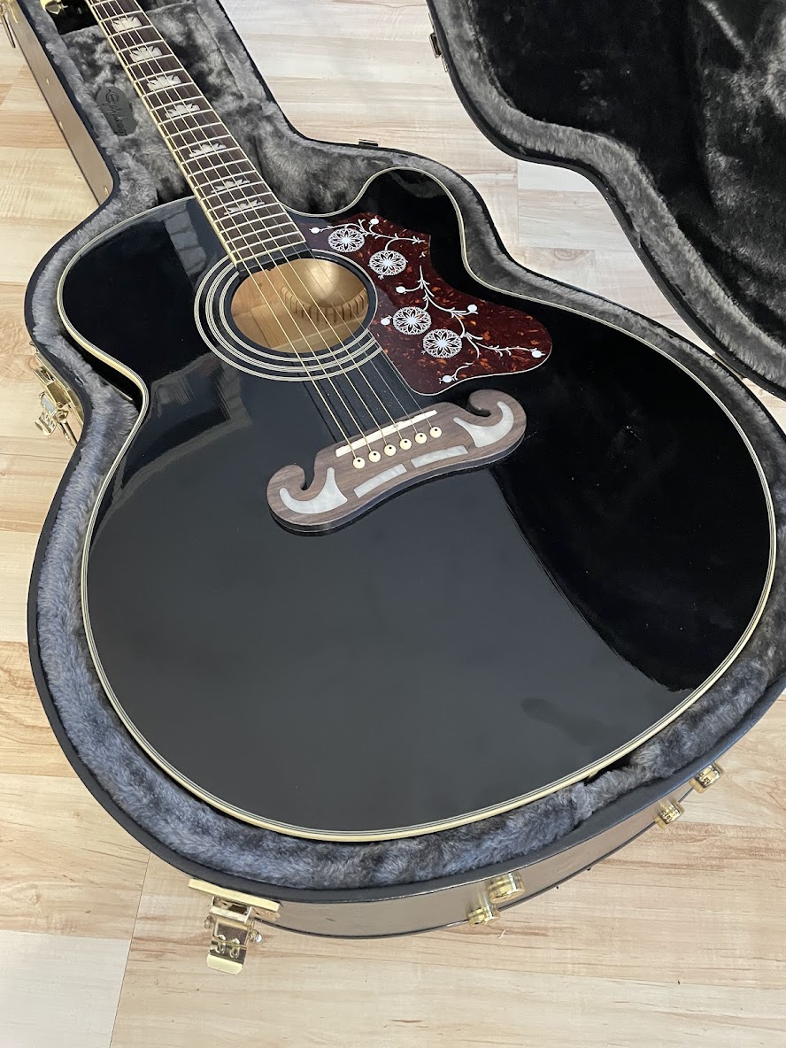 Електро-акустична гітара Epiphone EJ-200Ce Bk Gld 10
