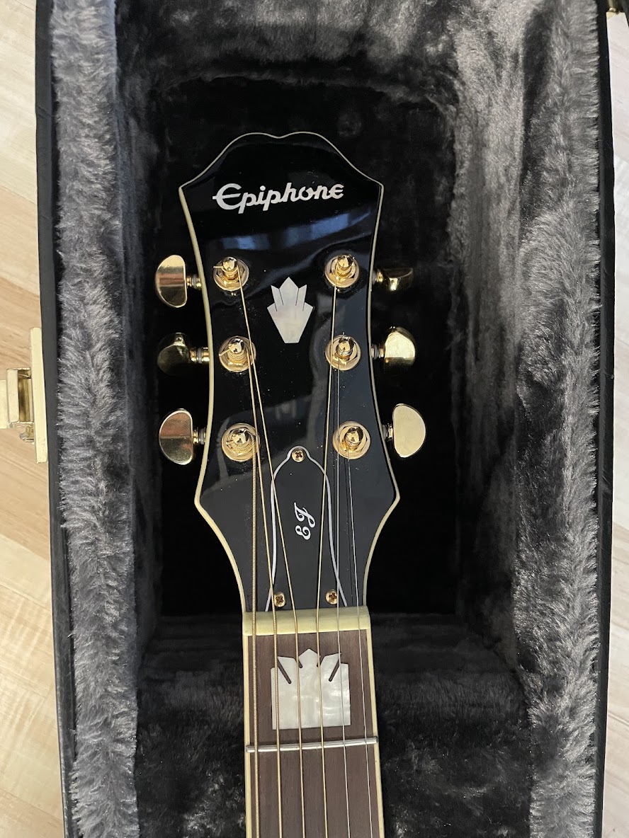 Електро-акустична гітара Epiphone EJ-200Ce Bk Gld 7